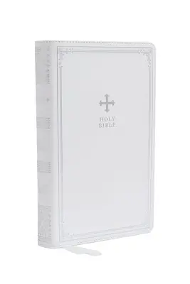 Nrsv, Bibbia cattolica, Edizione regalo, Pelle e cuoio, Bianco, Stampa comfort: Sacra Bibbia - Nrsv, Catholic Bible, Gift Edition, Leathersoft, White, Comfort Print: Holy Bible