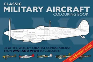 Libro da colorare sugli aerei militari - Military Aircraft Colouring Book