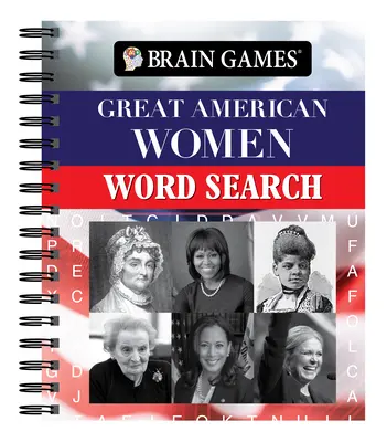Giochi del cervello - Ricerca per parola delle grandi donne americane - Brain Games - Great American Women Word Search