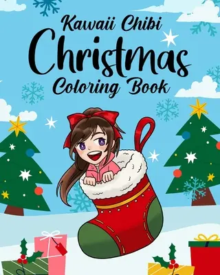 Libro da colorare di Natale Kawaii Chibi - Kawaii Chibi Christmas Coloring Book