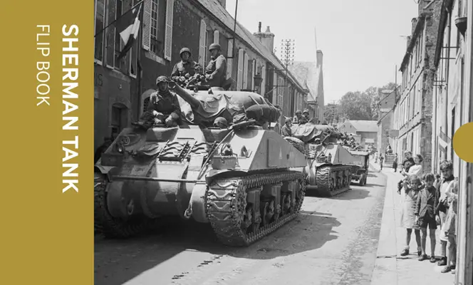 Libro a fogli mobili sul carro armato Sherman - Sherman Tank Flip Book