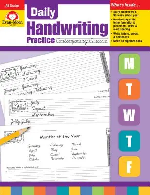 Scrittura manuale quotidiana Corsivo contemporaneo - Daily Handwriting Contemporary Cursive