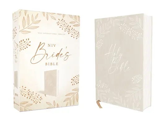 Niv, Bibbia per la sposa, Tela su tavola, Crema, Lettera rossa, Stampa comfort - Niv, Bride's Bible, Cloth Over Board, Cream, Red Letter, Comfort Print