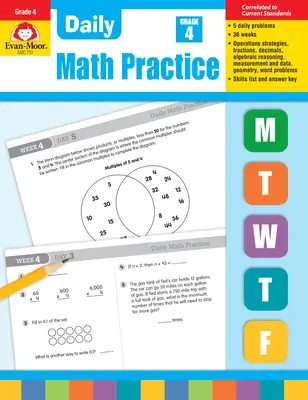 Esercitazioni quotidiane di matematica, Grade 4 - Daily Math Practice, Grade 4