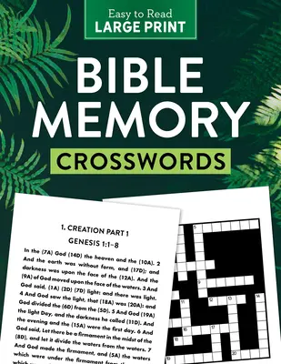 Cruciverba di memoria biblica a stampa grande - Bible Memory Crosswords Large Print