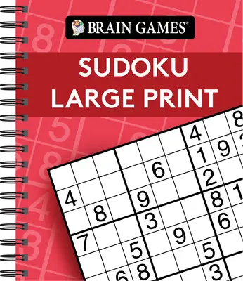 Giochi per il cervello - Sudoku a stampa grande (rosso) - Brain Games - Sudoku Large Print (Red)