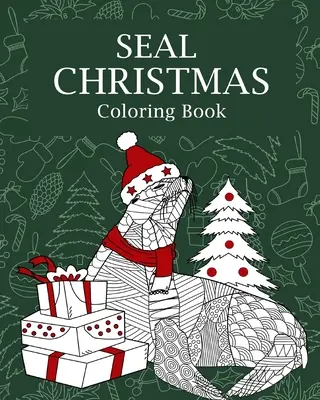 Libro da colorare sulla foca di Natale - Seal Christmas Coloring Book