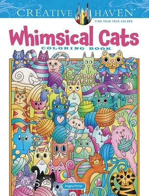 Creative Haven Gatti stravaganti Libro da colorare - Creative Haven Whimsical Cats Coloring Book