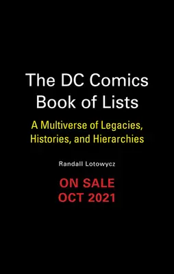 Il libro DC degli elenchi: Un multiverso di eredità, storie e gerarchie - The DC Book of Lists: A Multiverse of Legacies, Histories, and Hierarchies