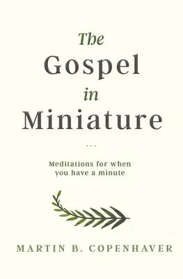 Il Vangelo in miniatura: Meditazioni per quando si ha un minuto - The Gospel in Miniature: Meditations for When You Have a Minute
