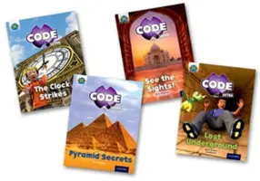 Progetto X CODE Extra: Fascetta viola, livello 8 di Oxford: Meraviglie del mondo e Pericolo delle piramidi, confezione da 4 copie - Project X CODE Extra: Purple Book Band, Oxford Level 8: Wonders of the World and Pyramid Peril, Mixed Pack of 4