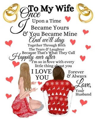 A mia moglie Una volta sono diventato tuo e tu sei diventata mia e resteremo insieme attraverso le lacrime e le risate: regali per il 20° anniversario della moglie - To My Wife Once Upon A Time I Became Yours & You Became Mine And We'll Stay Together Through Both The Tears & Laughter: 20th Anniversary Gifts For Wif