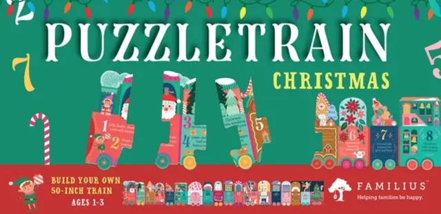 Puzzletrain: Puzzle di Natale da 26 pezzi - Puzzletrain: Christmas 26-Piece Puzzle