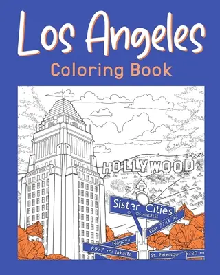 Los Angeles libro da colorare - Los Angeles Coloring Book