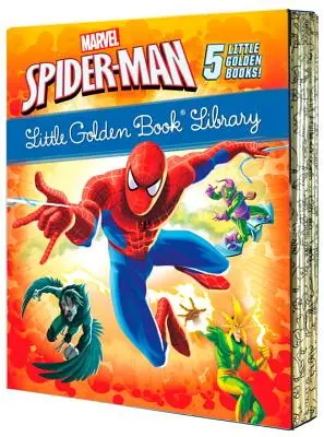 La biblioteca dei piccoli libri d'oro di Spider-Man (Marvel): Spider-Man!; Intrappolato da Green Goblin; Il grande freddo!; Alta tensione!; La notte dell'avvoltoio! - Spider-Man Little Golden Book Library (Marvel): Spider-Man!; Trapped by the Green Goblin; The Big Freeze!; High Voltage!; Night of the Vulture!