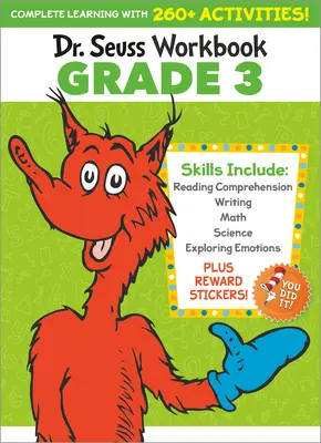 Libro di lavoro del Dr. Seuss: Grado 3: 260+ attività divertenti con adesivi e altro! (Arti linguistiche, vocabolario, ortografia, comprensione della lettura, scrittura, matematica, ecc. - Dr. Seuss Workbook: Grade 3: 260+ Fun Activities with Stickers and More! (Language Arts, Vocabulary, Spelling, Reading Comprehension, Writing, Math
