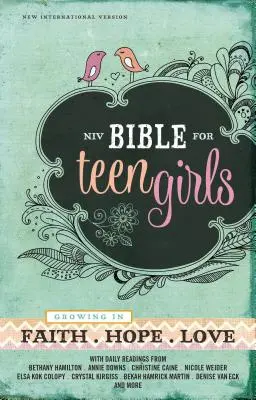 Bibbia per ragazze adolescenti-NIV: Crescere nella fede, nella speranza e nell'amore - Bible for Teen Girls-NIV: Growing in Faith, Hope, and Love
