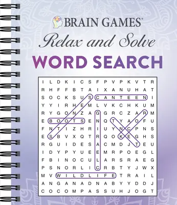 Giochi per il cervello - Rilassati e risolvi: Ricerca di parole (viola) - Brain Games - Relax and Solve: Word Search (Purple)