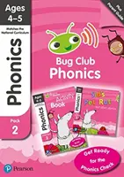 Phonics - Learn at Home Pack 2 (Bug Club), Set di fonetica 4-6 per età 4-5 anni (Sei storie + Guida per i genitori + Libro di attività) - Phonics - Learn at Home Pack 2 (Bug Club), Phonics Sets 4-6 for ages 4-5 (Six stories + Parent Guide + Activity Book)