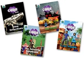 Progetto X CODE Extra: Fascetta turchese, Oxford Livello 7: Il regno del castello e la valle proibita, confezione mista da 4 - Project X CODE Extra: Turquoise Book Band, Oxford Level 7: Castle Kingdom and Forbidden Valley, Mixed Pack of 4