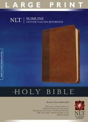 Bibbia di consultazione Slimline a colonna centrale-NLT-Stampa grande - Slimline Center Column Reference Bible-NLT-Large Print