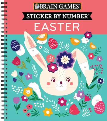 Giochi per il cervello - Sticker per numero: Pasqua - Brain Games - Sticker by Number: Easter