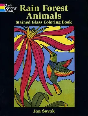 Libro da colorare sulla fauna selvatica della foresta pluviale - Rain Forest Wildlife Stained Glass Coloring Book