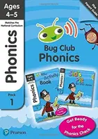 Phonics - Learn at Home Pack 1 (Bug Club), Set 1-3 per età 4-5 anni (Sei storie + Guida per i genitori + Libro di attività) - Phonics - Learn at Home Pack 1 (Bug Club), Phonics Sets 1-3 for ages 4-5 (Six stories + Parent Guide + Activity Book)