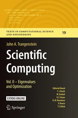 Informatica scientifica: Vol. II - Autovalori e ottimizzazione - Scientific Computing: Vol. II - Eigenvalues and Optimization