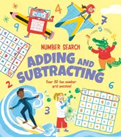 Ricerca dei numeri: Addizione e sottrazione - Oltre 80 divertenti puzzle a griglia numerica! - Number Search: Adding and Subtracting - Over 80 Fun Number Grid Puzzles!