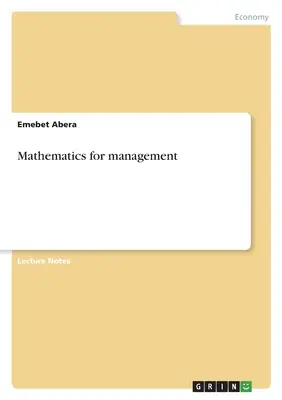 Matematica per il management - Mathematics for management