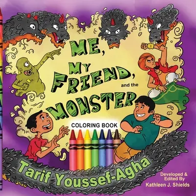 Io, il mio amico e il mostro, libro da colorare - Me, My Friend, and the Monster, Coloring Book