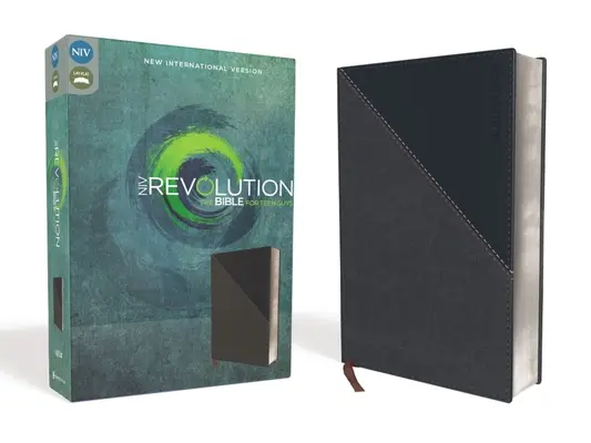 NIV, Bibbia Revolution, similpelle, grigio/marino: La Bibbia per i ragazzi - NIV, Revolution Bible, Imitation Leather, Gray/Navy: The Bible for Teen Guys