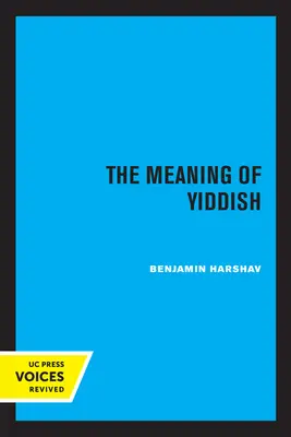 Il significato dello yiddish - The Meaning of Yiddish