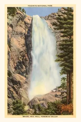 Diario d'epoca Cascate del Velo Nuziale, Yosemite, California - The Vintage Journal Bridal Veil Falls, Yosemite, California