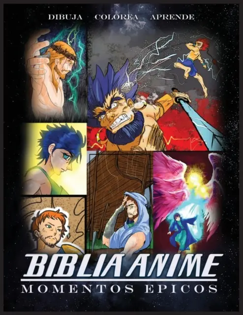 Biblia Anime Momentos Epicos: Libro da colorare - Biblia Anime Momentos Epicos: Libro Para Colorear