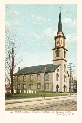 Diario d'epoca Antica chiesa olandese, Brooklyn, New York City - Vintage Journal Old Dutch Church, Brooklyn, New York City