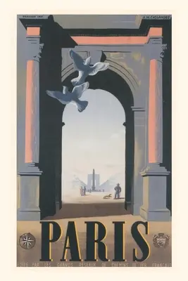 Diario d'epoca Colombe dall'arco, Parigi, Francia - Vintage Journal Doves by Arch, Paris, France