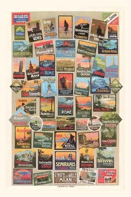 Rivista d'epoca Compendio di manifesti di viaggio - Vintage Journal Compendium of Travel Posters