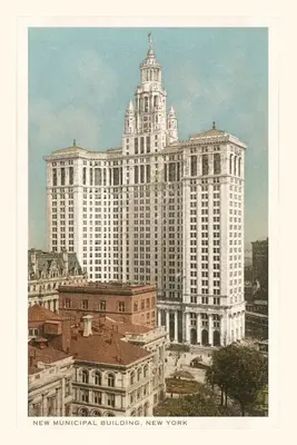 Giornale d'epoca Edificio municipale, New York City - Vintage Journal Municipal Building, New York City