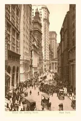Vintage Journal Vista d'epoca di Broad Street, New York City - Vintage Journal Vintage View of Broad Street, New York City
