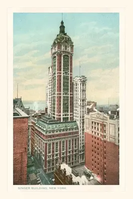 Rivista d'epoca Singer Building, New York City - Vintage Journal Singer Building, New York City