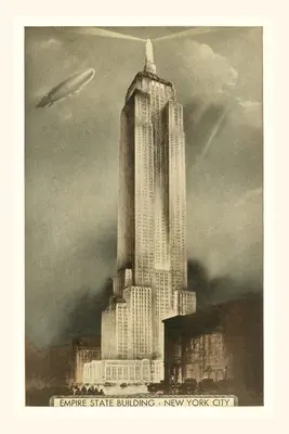 Vintage Journal Il dirigibile sopra l'Empire State Building, New York City - Vintage Journal Blimp over Empire State Building, New York City