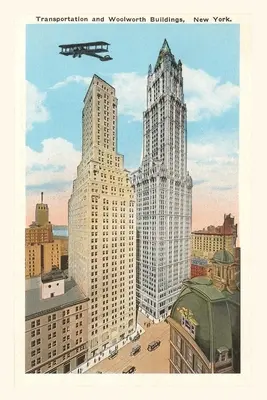 Rivista d'epoca Trasporti ed edifici Woolworth, New York City - Vintage Journal Transportation and Woolworth Buildings, New York City