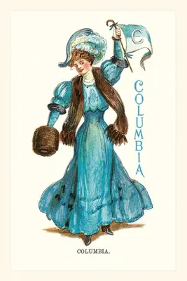 Diario d'epoca Ventaglio Columbia d'altri tempi con silenziatore - Vintage Journal Old Time Columbia Fan with Muff