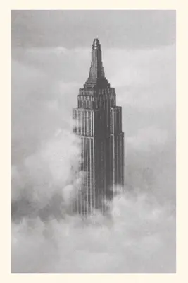 Diario d'epoca Empire State Building tra le nuvole - Vintage Journal Empire State Building in the Clouds