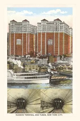 Diario d'epoca Hudson Terminal and Tubes, New York City - Vintage Journal Hudson Terminal and Tubes, New York City