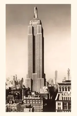 Diario d'epoca Fotografia dell'Empire State Building, New York City - Vintage Journal Photograph of Empire State Building, New York City