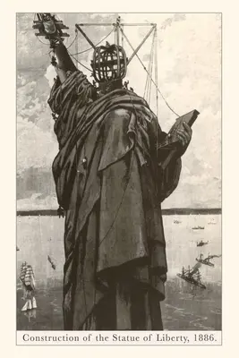 Diario d'epoca Costruzione della Statua della Libertà - Vintage Journal Construction of the Statue of Liberty