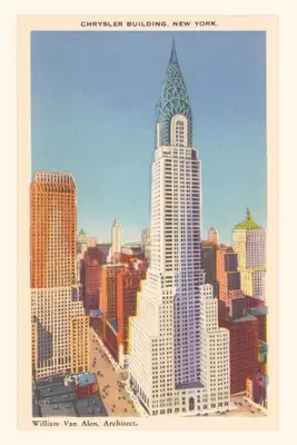 Diario d'epoca Chrysler Building New York - Vintage Journal Chrysler Building New York